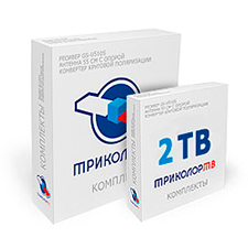 установка триколор на 2 тв